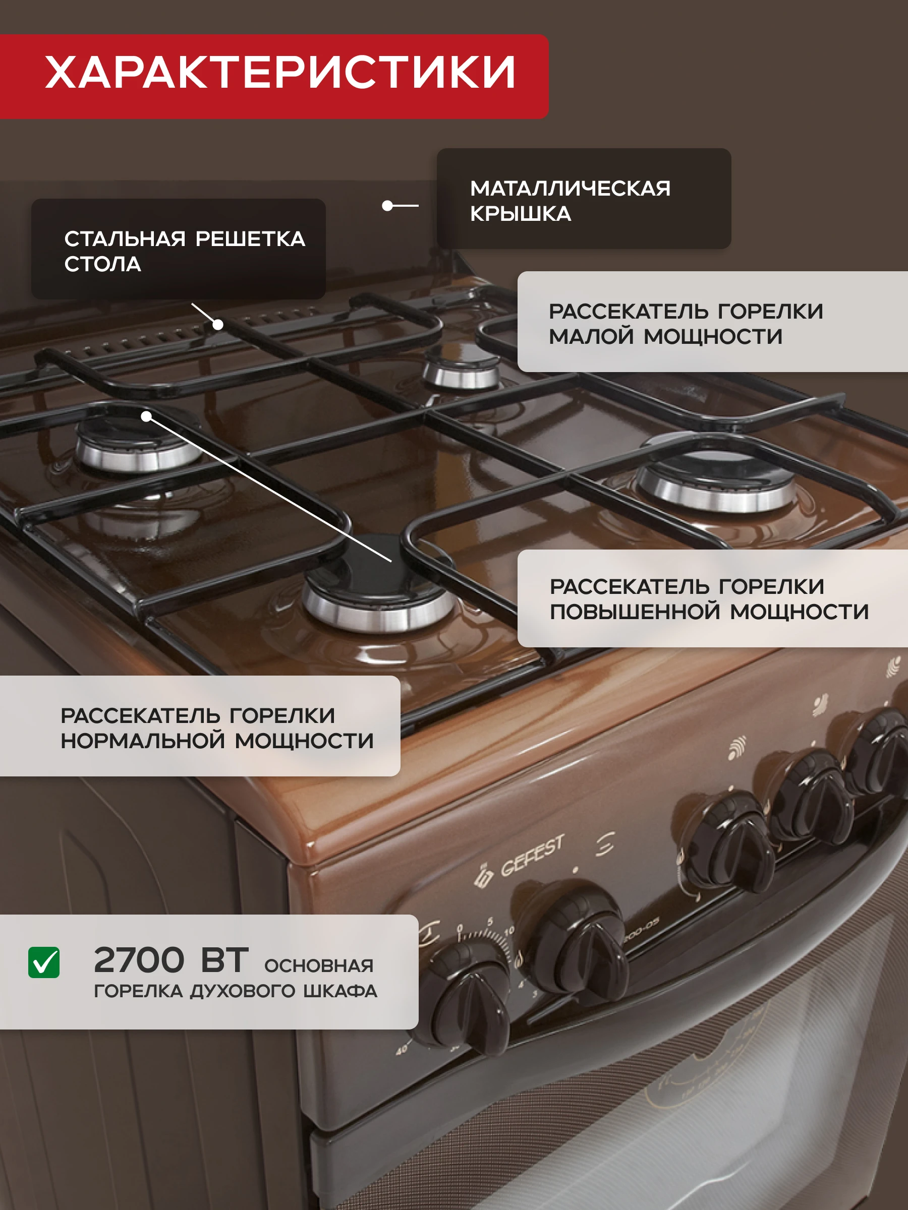 Газовая плита Gefest 3200-05 К19